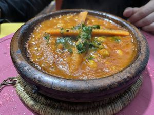 Chickpea tajine  at La Rose Du Sud in Essaouira