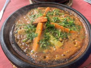 Lentilles tagine  at La Rose Du Sud in Essaouira