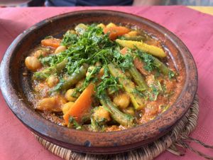 Chickpea tagine  at La Rose Du Sud in Essaouira