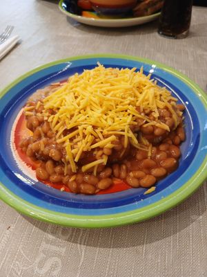 Beans on Toast with Vegan Cheeze. at Rainbow Tea Rooms in Chester