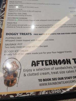 Doggo Treats. at Rainbow Tea Rooms in Chester