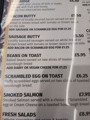 Beans on Toast. at Rainbow Tea Rooms in Chester