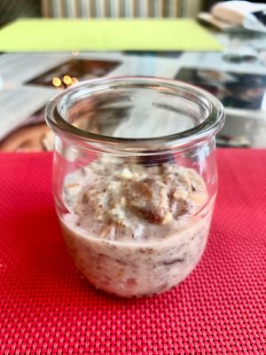 Muesli pot at Sofra Bld in Abu Dhabi