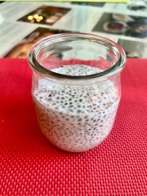 Coconut chia pot at Sofra Bld in Abu Dhabi