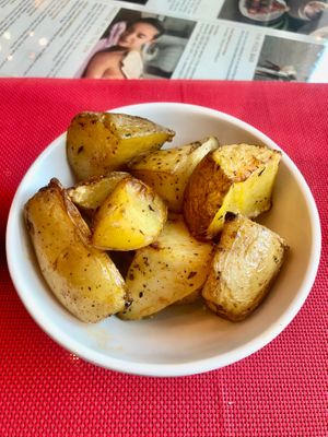Roasted potatoes  at Sofra Bld in Abu Dhabi
