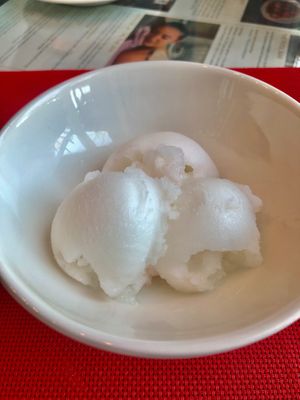 Lemon sorbet at Sofra Bld in Abu Dhabi
