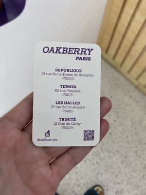   at Oakberry - Trinité in Paris