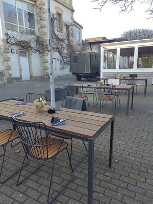 Outside at Herrlich Ehrlich in Trier