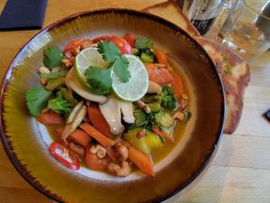 vegan curry at Herrlich Ehrlich in Trier