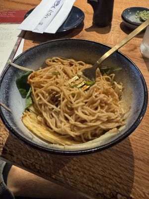 Chilled peanut noodles, vegan (continued)  at Ukiyo in Savannah