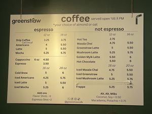 Pacific Barista milks used  at Greenstraw Cafe in Newtown