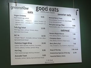 100% vegan   at Greenstraw Cafe in Newtown