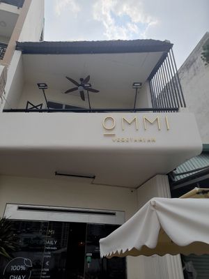 Outside at OMMI Vegetarian in Ho Chi Minh City