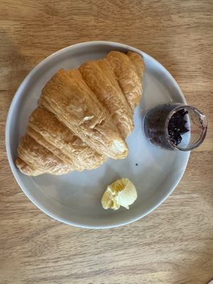 Croissant 🥐 with homemade jam  #Veganuary at Blessings Home & Café in Koh Phangan