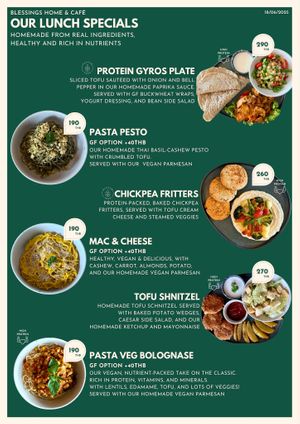 New Menu 18/06/2025 at Blessings Home & Café in Koh Phangan