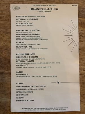 Hostel included breakfast  at Blessings Home & Café in Koh Phangan