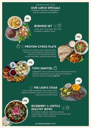 Menu 2026 at Blessings Home & Café in Koh Phangan