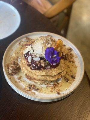 ‘The Bluebs’ pancakes   at Ver De Siargao in Siargao