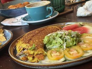 Chickpea omelette  #Veganuary at Ver De Siargao in Siargao