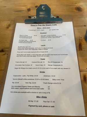  at Dave's Pop Up Vegan Cafe - temporarily closed in Knoydart