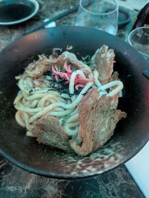 Mushroom udon at KIBOU in Cambridge