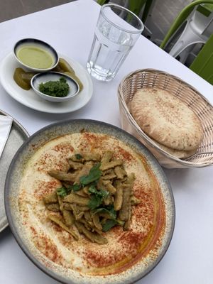 Vegan shawarma   at Hummus Eliyahu in Paphos