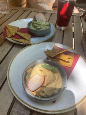 Hummus/avocado dip  at Soul Kitchen in Sofia