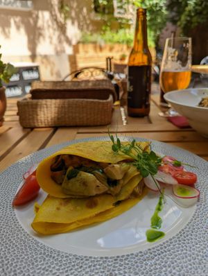 Spinach Pancake at Soul Kitchen in Sofia