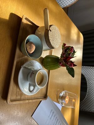 Coffee and Choc Truffle Candy w Peanut Tahini  at Soul Kitchen in Sofia