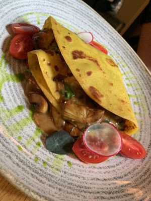 Spinach pancake  at Soul Kitchen in Sofia