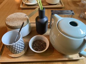 Lavender tea   at Soul Kitchen in Sofia