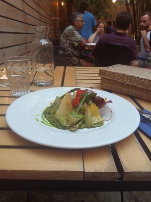 Flat top veggies at Soul Kitchen in Sofia