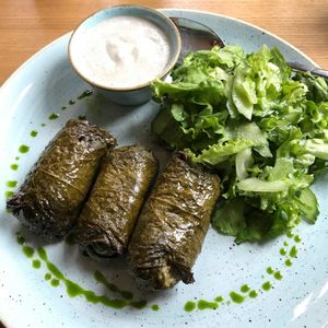 Stuffed grape leaves special at Soul Kitchen in Sofia