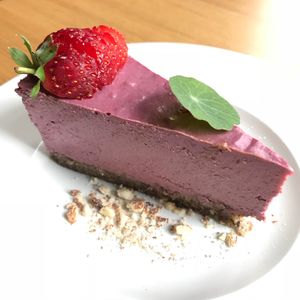 Berry mousse cake at Soul Kitchen in Sofia