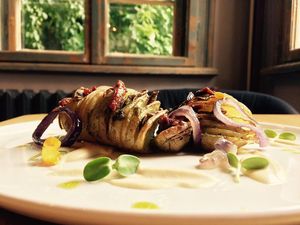 Roasted potatoes  at Soul Kitchen in Sofia