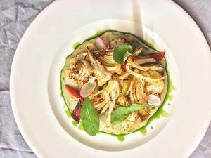 Roasted cauliflower  at Soul Kitchen in Sofia