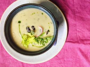 Cream soup  at Soul Kitchen in Sofia