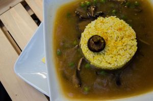 shiitake kebabs at Soul Kitchen in Sofia