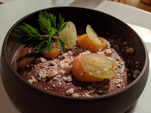 Chocolate mousse at Soul Kitchen in Sofia