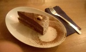 Vegan cake at Soul Kitchen in Sofia