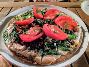 Pizza "Mediterranea" at Soul Kitchen in Sofia