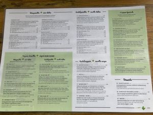 Menu  at V'uisine in Berlin