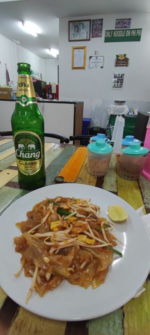 Vegetable noodles at Only Noodles in Krabi