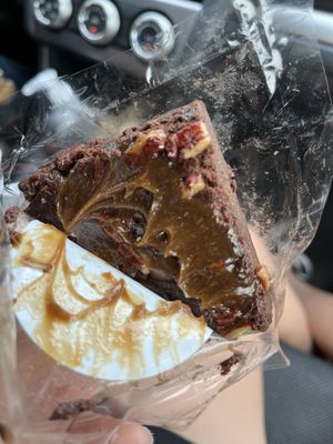 Carmel Pecan Brownie  at Raw Juce in Boca Raton