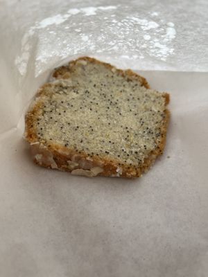 Lemon poppyseed cake   at Café Petiole in London