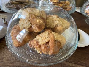 Almond croissant  at Café Petiole in London