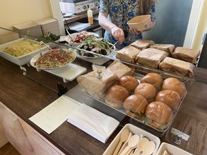 Salads and sandwiches   at Café Petiole in London