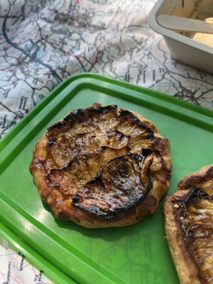 Pineapple galette   at Café Petiole in London