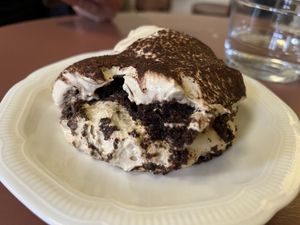 Tiramisu  at Café Petiole in London