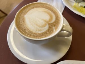 Decaf oat latte  at Café Petiole in London